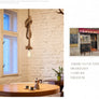Luminaires suspendus vintage et rétro en corde de chanvre - L'Atelier Imbert
