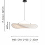 Lampe à suspension en soie nordique - L'Atelier Imbert