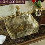 Lavabo en céramique et marbre