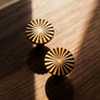 Bouton de meuble Soleil – Laiton vieilli