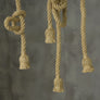 Luminaires suspendus vintage et rétro en corde de chanvre