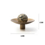 Bouton de meuble Minéral – Pierre naturelle & bronze