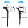 Projecteur solaire LED extérieur 72/68 LED – IP65 – 3 modes d’éclairage