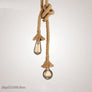 Luminaires suspendus vintage et rétro en corde de chanvre