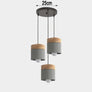 Plafonnier LED Suspendu en Métal et Bois au Design Nordique - L'Atelier Imbert
