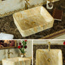 Lavabo en céramique et marbre