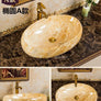 Lavabo en céramique et marbre