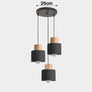 Plafonnier LED Suspendu en Métal et Bois au Design Nordique - L'Atelier Imbert