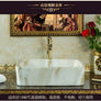 Lavabo en céramique et marbre