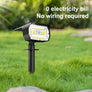 Projecteur solaire LED extérieur 72/68 LED – IP65 – 3 modes d’éclairage