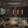 Lampe Murale Vintage Industrielle – Style Loft en Fer Noir - L'Atelier Imbert