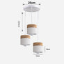 Plafonnier LED Suspendu en Métal et Bois au Design Nordique - L'Atelier Imbert