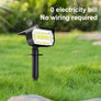 Projecteur solaire LED extérieur 72/68 LED – IP65 – 3 modes d’éclairage