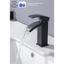 Mitigeur pour vasque et lavabo - Mécanique - Noir mat - OCEANIC - En cascade - L'Atelier Imbert