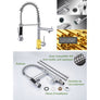 Robinet de cuisine - Mitigeur évier - Rotatif 360° - 2 jets - OCEANIC - Avec douchette extractible - L'Atelier Imbert
