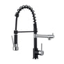 Robinet de cuisine - Mitigeur évier - Noir/Chrome - Rotatif 360° - 2 jets - OCEANIC - Avec douchette extractible - OCEANIC - L'Atelier Imbert