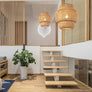 Lampe suspendue en bambou et rotin - L'Atelier Imbert
