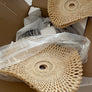 Lampe suspendue en rotin et osier naturel - L'Atelier Imbert