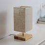 Lampe de chevet avec socle en bois - L'Atelier Imbert