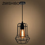 Lampe suspendu cage en fer (longueur réglabe) - L'Atelier Imbert
