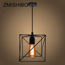 Lampe suspendu cage en fer (longueur réglabe) - L'Atelier Imbert