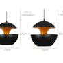 Suspension moderne en forme de pomme - L'Atelier Imbert