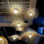 Lampe suspendue en rotin et osier naturel - L'Atelier Imbert