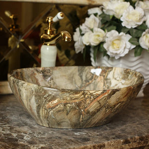 Lavabo en céramique et marbre - L'Atelier Imbert