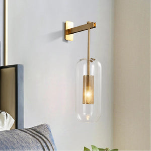 Applique murale LED en verre au design post-moderne