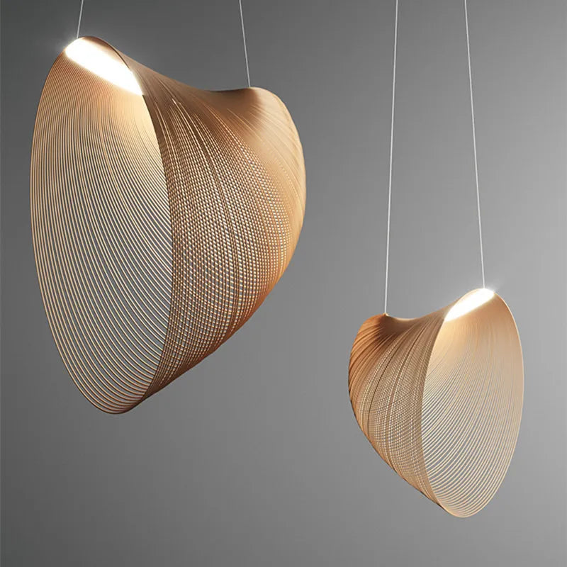 Lampes suspendues en bois à LED - L'Atelier Imbert