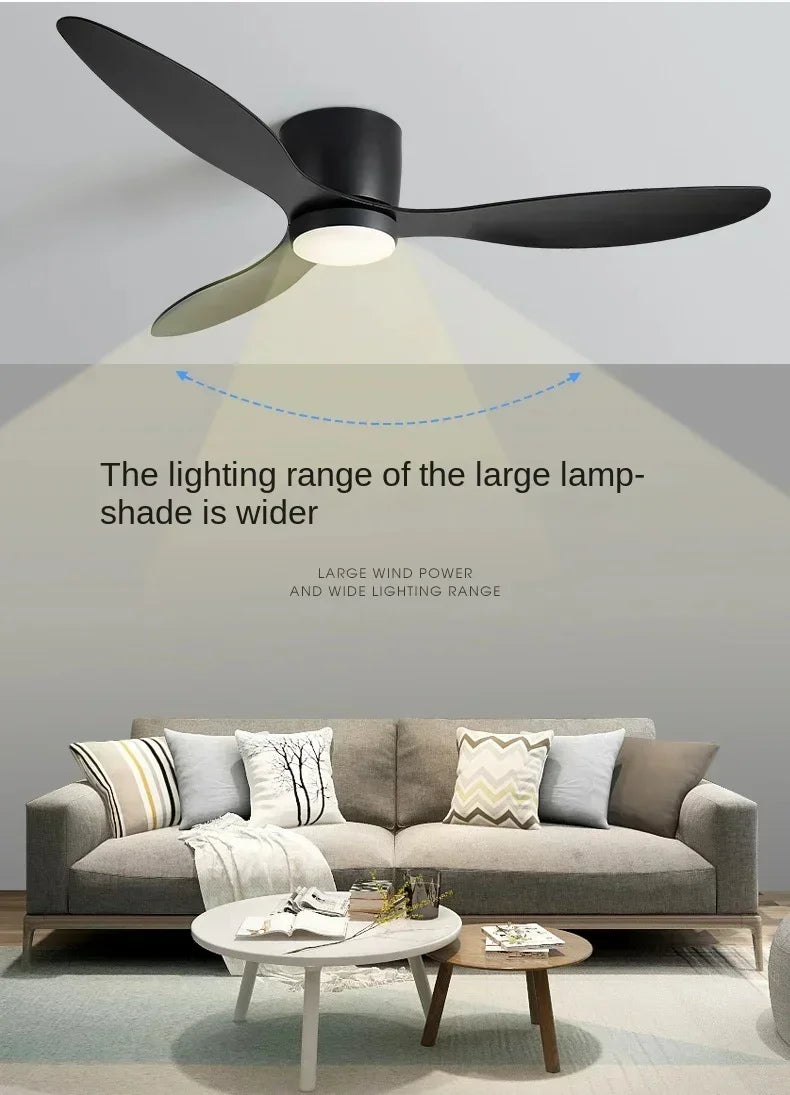 Ventilateur de plafond LED 40W E27 avec télécommande pour gradation Ventilateur de plafond LED 40W E27 avec télécommande pour gradation