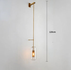 Applique murale LED en verre au design post-moderne