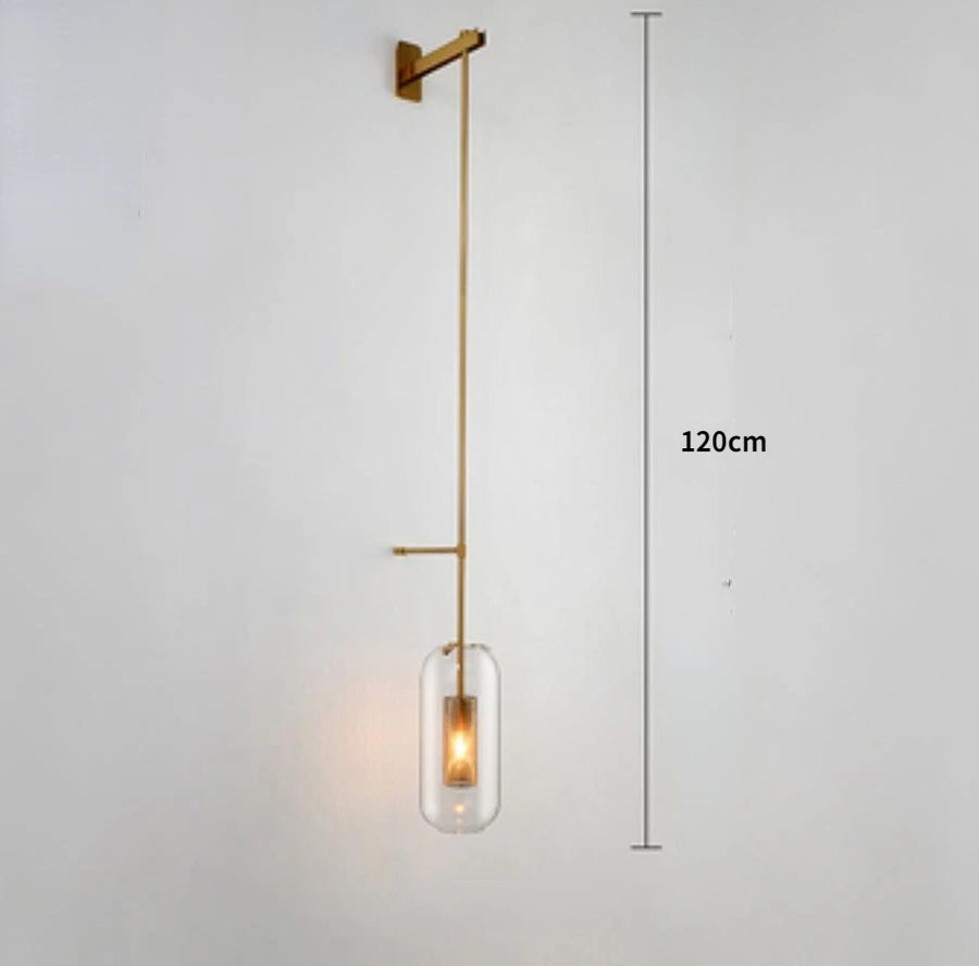 Applique murale LED en verre au design post-moderne