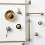 Bouton de meuble Minéral – Pierre naturelle & bronze