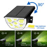 Projecteur solaire LED extérieur 72/68 LED – IP65 – 3 modes d’éclairage