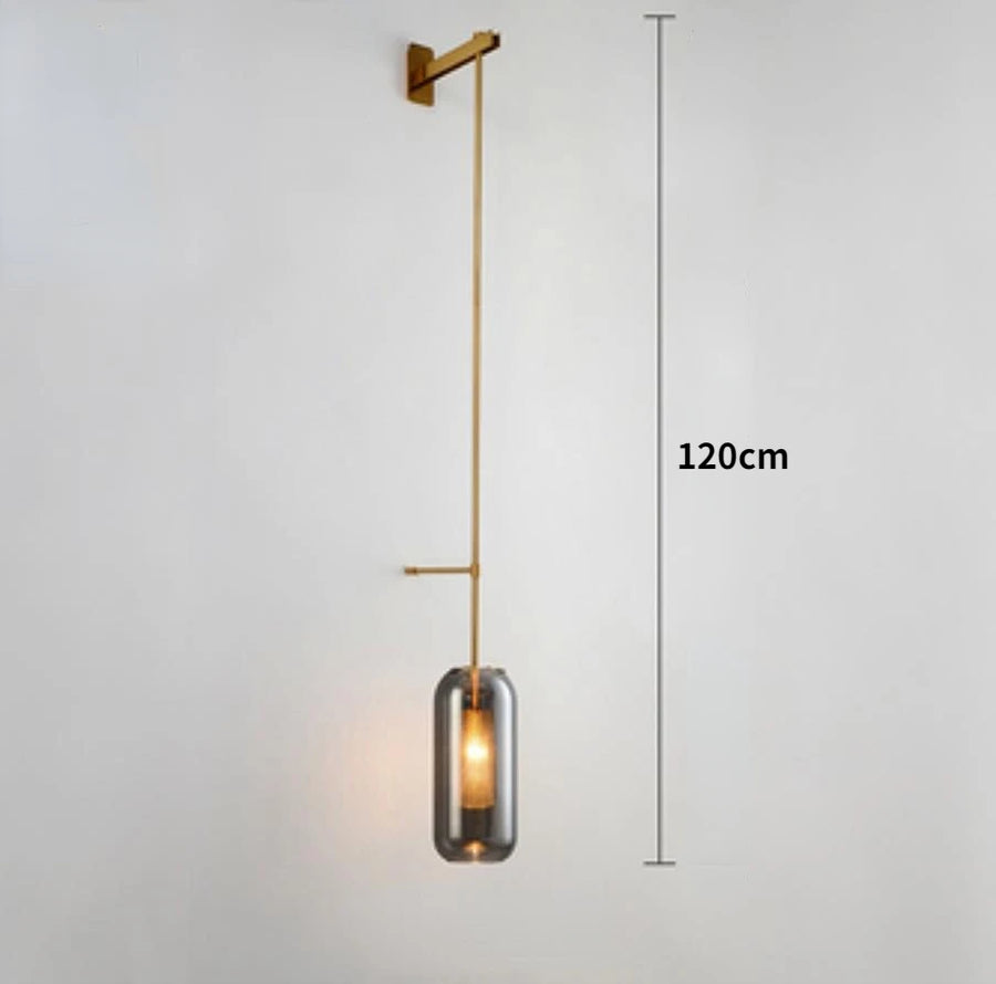 Applique murale LED en verre au design post-moderne