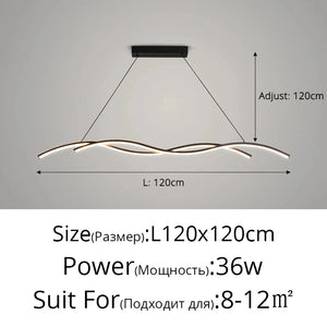 Lustre Suspendu LED – Style Moderne Minimaliste