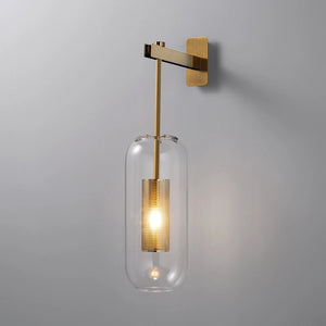 Applique murale LED en verre au design post-moderne