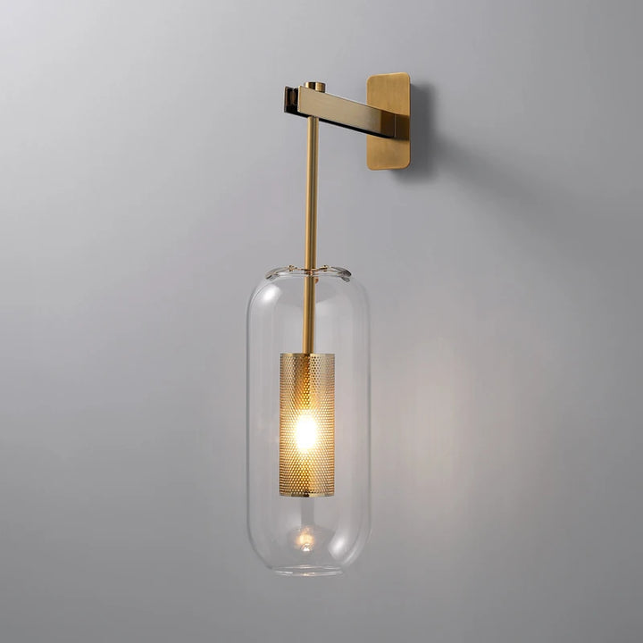 Applique murale LED en verre au design post-moderne