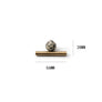 Bouton de meuble Minéral – Pierre naturelle & bronze