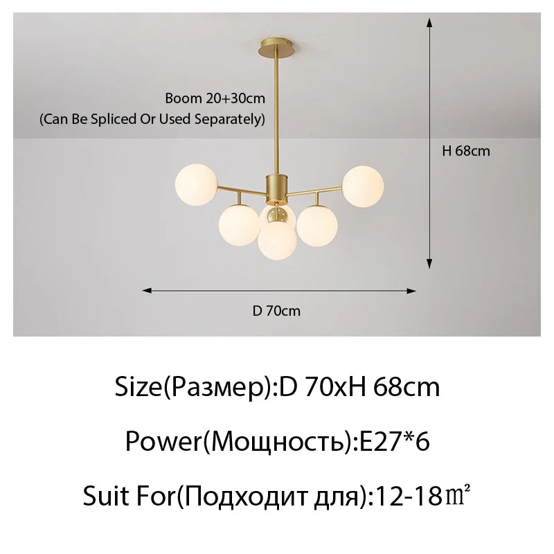 Plafonnier suspendu moderne en verre