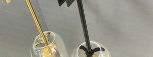 Applique murale LED en verre au design post-moderne