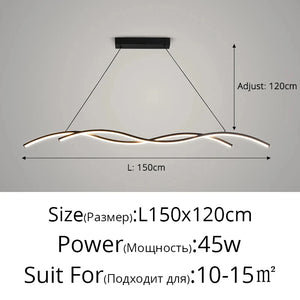 Lustre Suspendu LED – Style Moderne Minimaliste