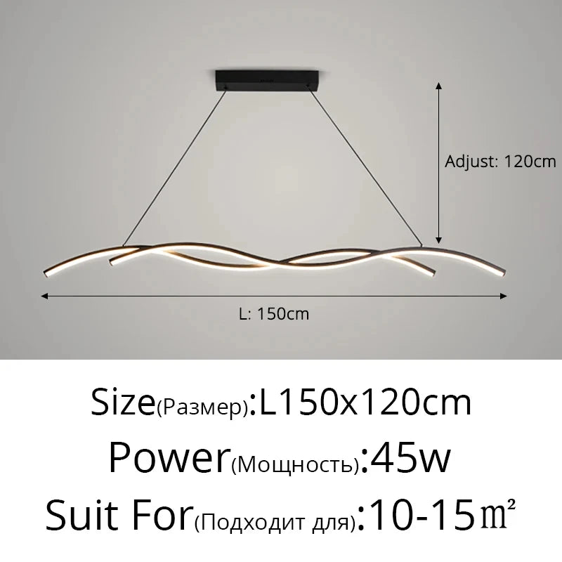 Lustre Suspendu LED – Style Moderne Minimaliste