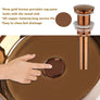Vasque à poser Ronde – Céramique Rose Gold