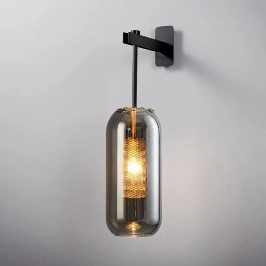 Applique murale LED en verre au design post-moderne
