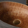 Vasque à poser Ovale – Céramique & Laiton antique
