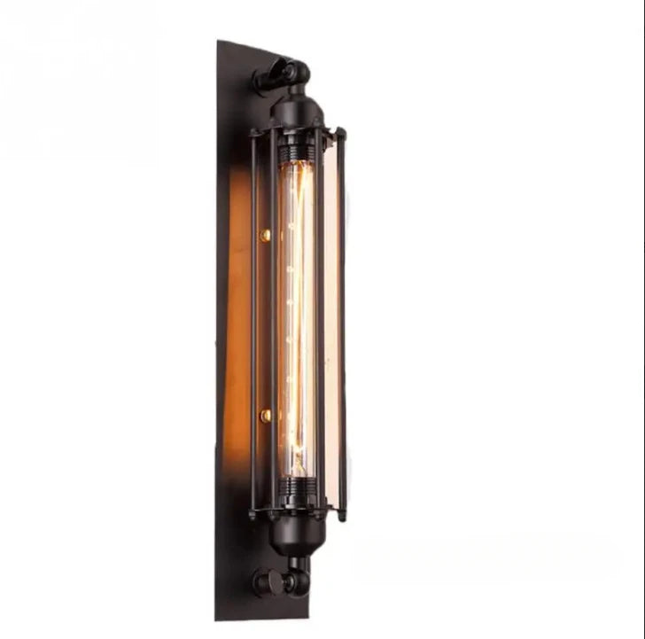 Lampe Murale Vintage Industrielle – Style Loft en Fer Noir - L'Atelier Imbert