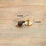 Bouton de meuble Cristal – Laiton doré