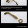 Robinet mural Héritage – Bronze antique - L'Atelier Imbert